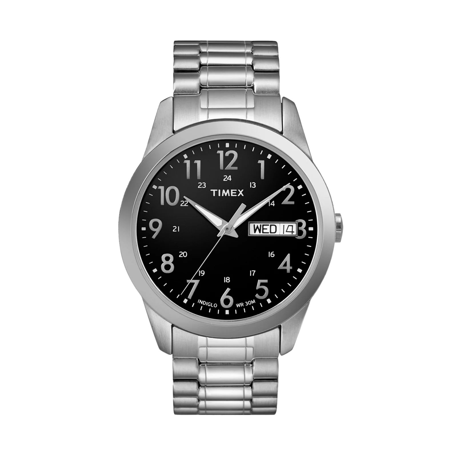 Timex Men's Stainless Steel Expansion Watch - T2M932 9J, Size: Medium, Grey | Kohl's