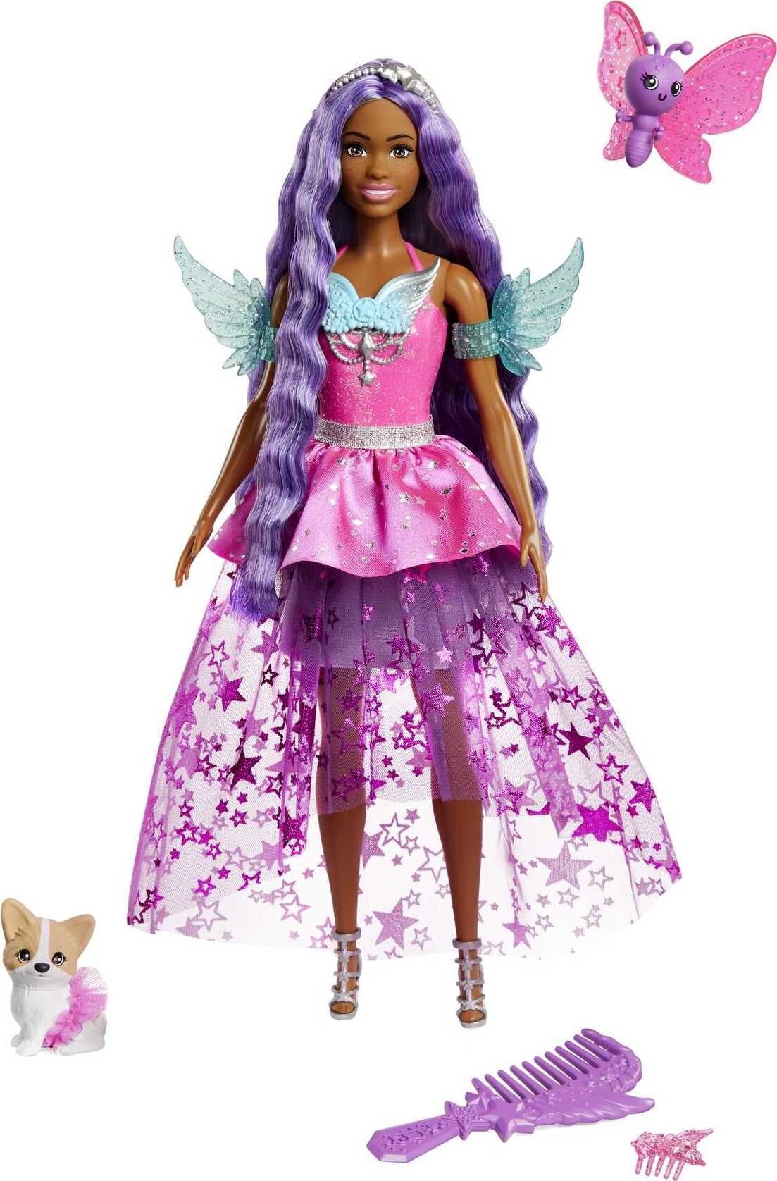 Barbie Doll with Two Fairytale Pets, 11.7 in Barbie “Brooklyn” from Barbie a Touch of Magic -... | Walmart (US)