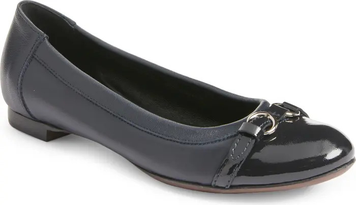 Monika Cap Toe Ballet Flat (Women) | Nordstrom
