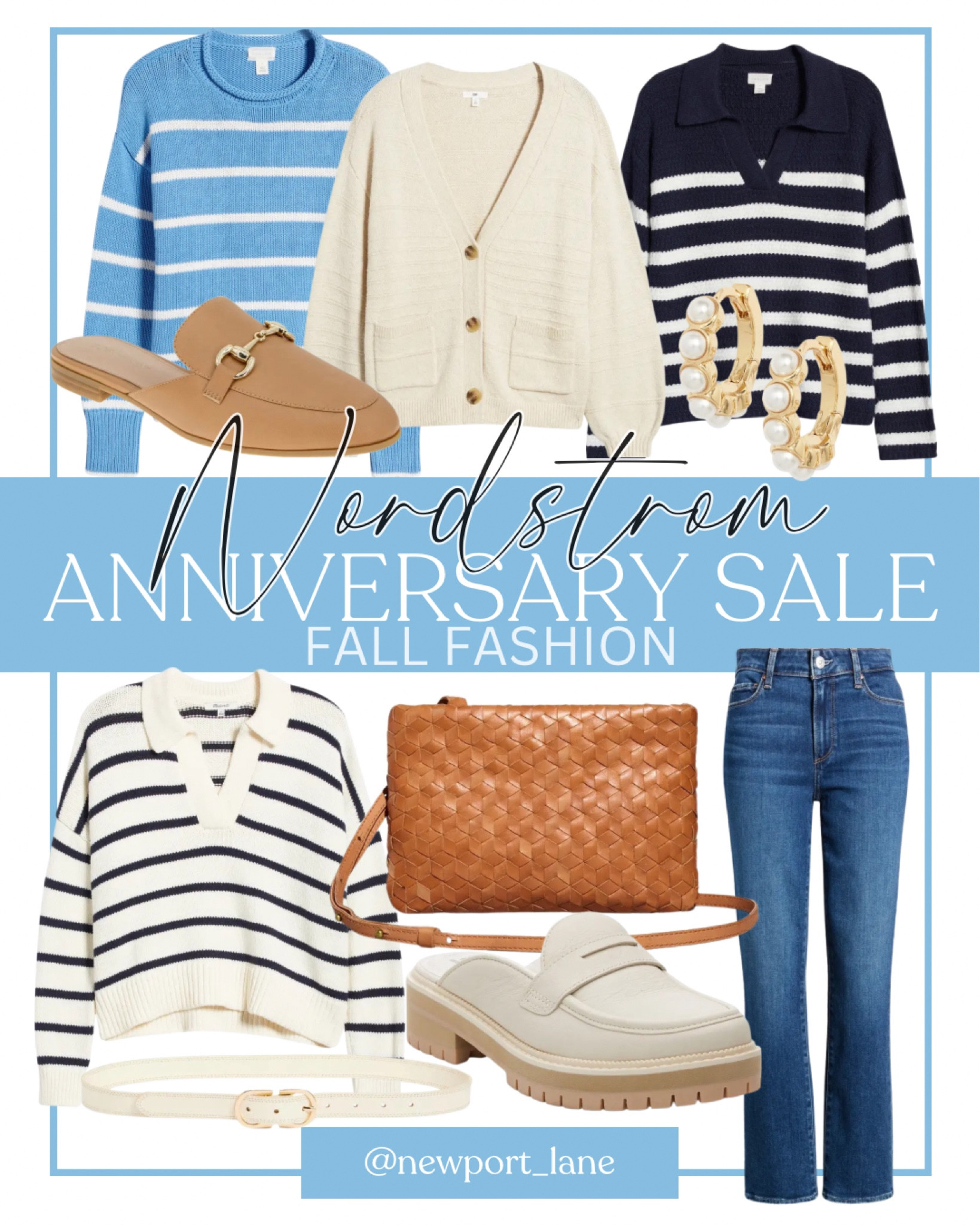 Nordstrom anniversary sale is here! Grab these fall fashion pieces on major sale!!! Including these striped sweaters, cream sweater, loafer mules, crossbody, jeans, earrings, mules, belt, and more! 

Nordstrom, Nordstrom anniversary sale, Nordstrom sale, Nordstrom outfit, fall fashion, coastal style, coastal fashion, fall style, jeans, trending, accessories, loafers, women’s fashion, women’s jeans

#LTKSummerSales #LTKStyleTip #LTKSeasonal