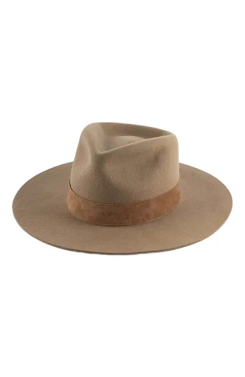 Gigi Pip Miller Classic Fedora Hat in Brown at Nordstrom, Size Medium | Nordstrom