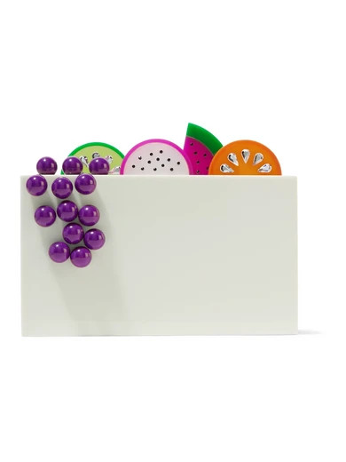 Charlotte Olympia - Juicy Pandora Crystal-embellished Perspex Clutch - Ivory | NET-A-PORTER (US)