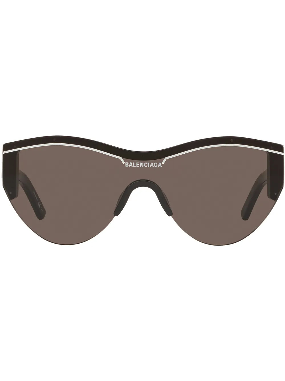 Balenciaga Eyewear Ski cat-eye Frame Sunglasses | Black | FARFETCH | Farfetch Global