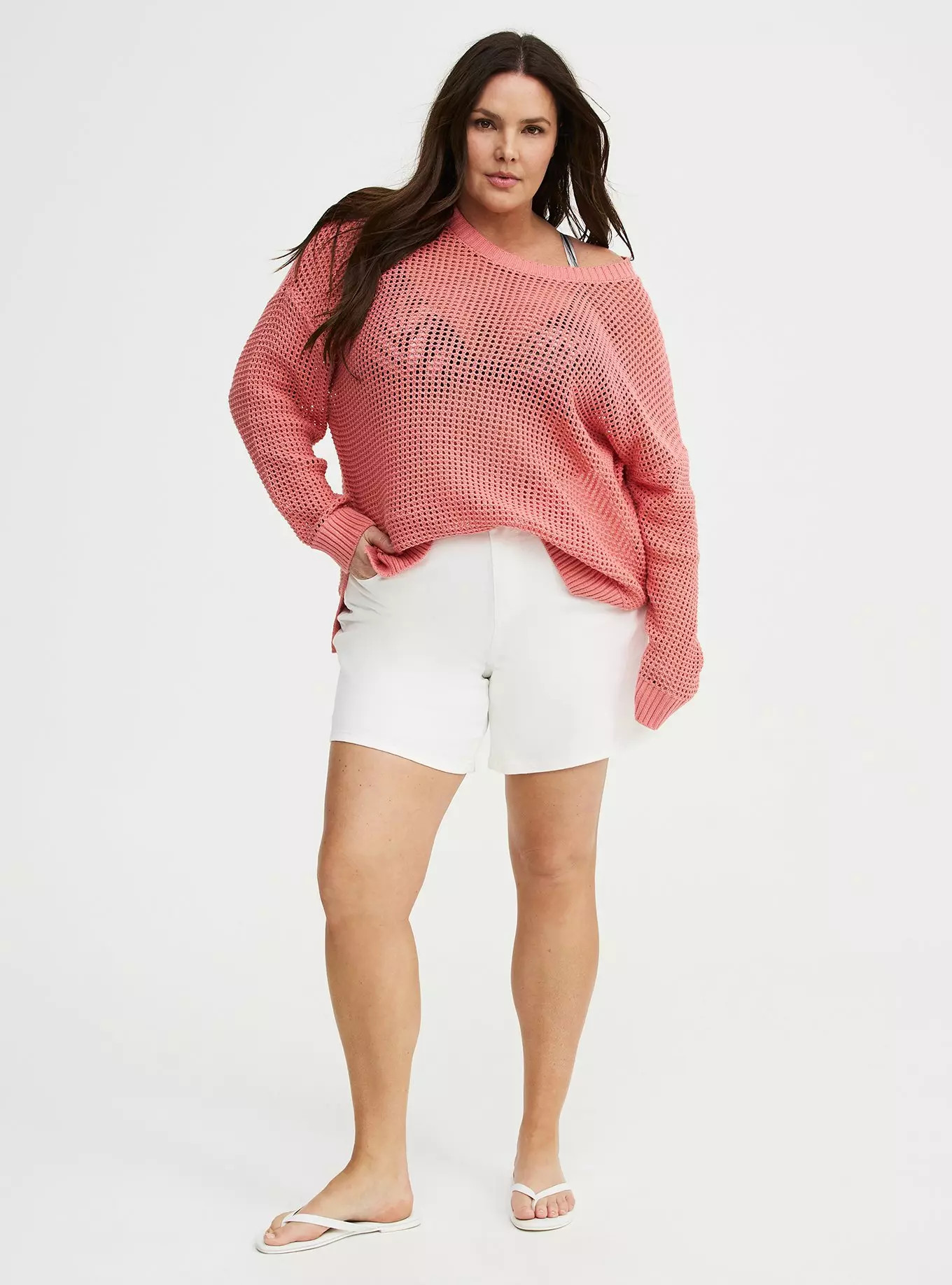 Open Stitch Crew Pullover Sweater | Torrid (US & Canada)