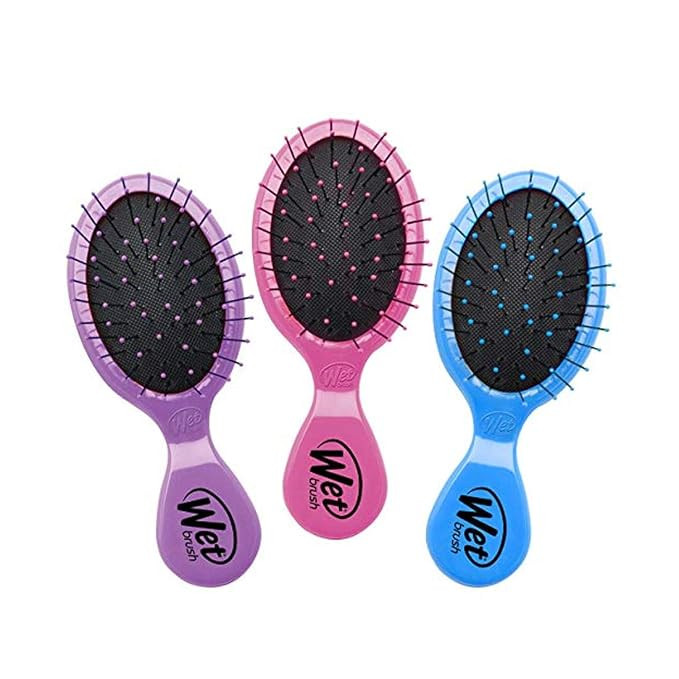 Wet Brush Multi-Pack Squirt Detangler Hair Brush with Soft IntelliFlex Bristles, Mini Travel Deta... | Amazon (US)
