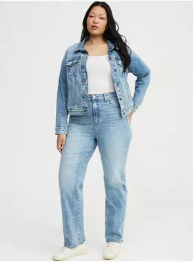 High-Rise Hearts Straight Jean | Torrid (US & Canada)