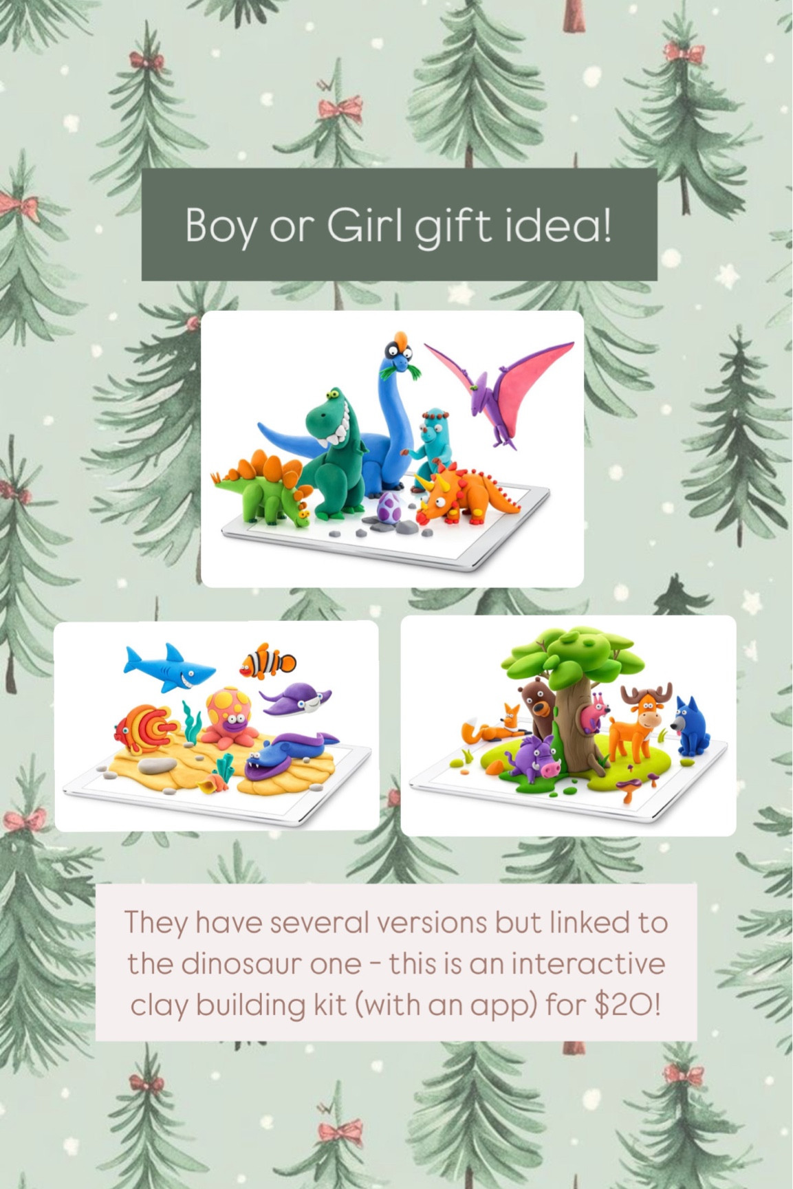 Kids gift idea - Hey Clay interactive clay building sets from Fat Brain Toys. - gift idea for boys, gift idea for girls, dinosaur gift, animal gift, ocean animal gift, gift idea for kids, boys gift idea, girls gift idea 

#LTKKids #LTKGiftGuide