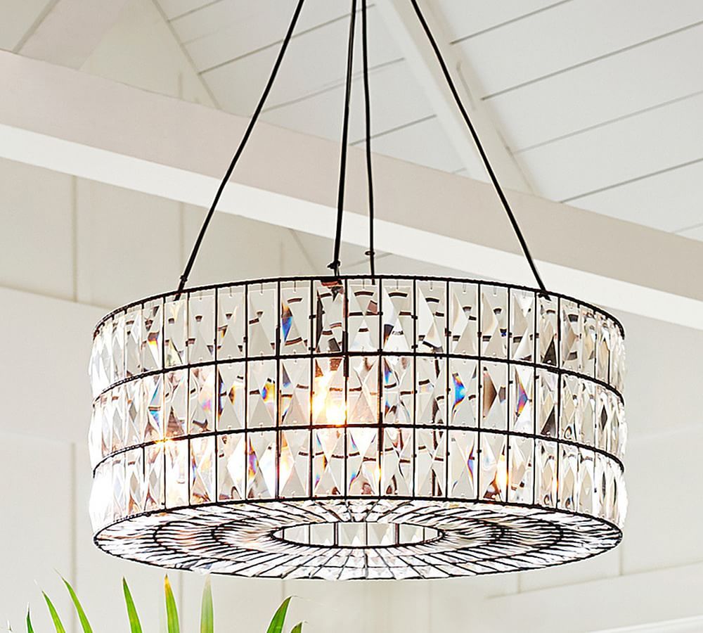 Adeline Crystal Round Chandelier | Pottery Barn (US)