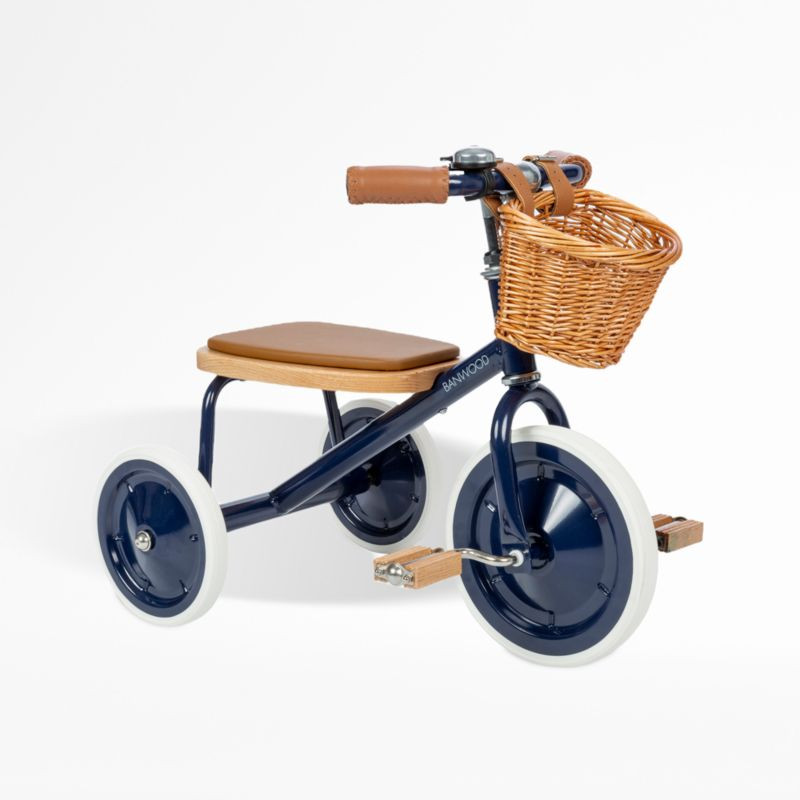 Banwood Navy Blue Toddler Trike | Crate & Kids | Crate & Barrel