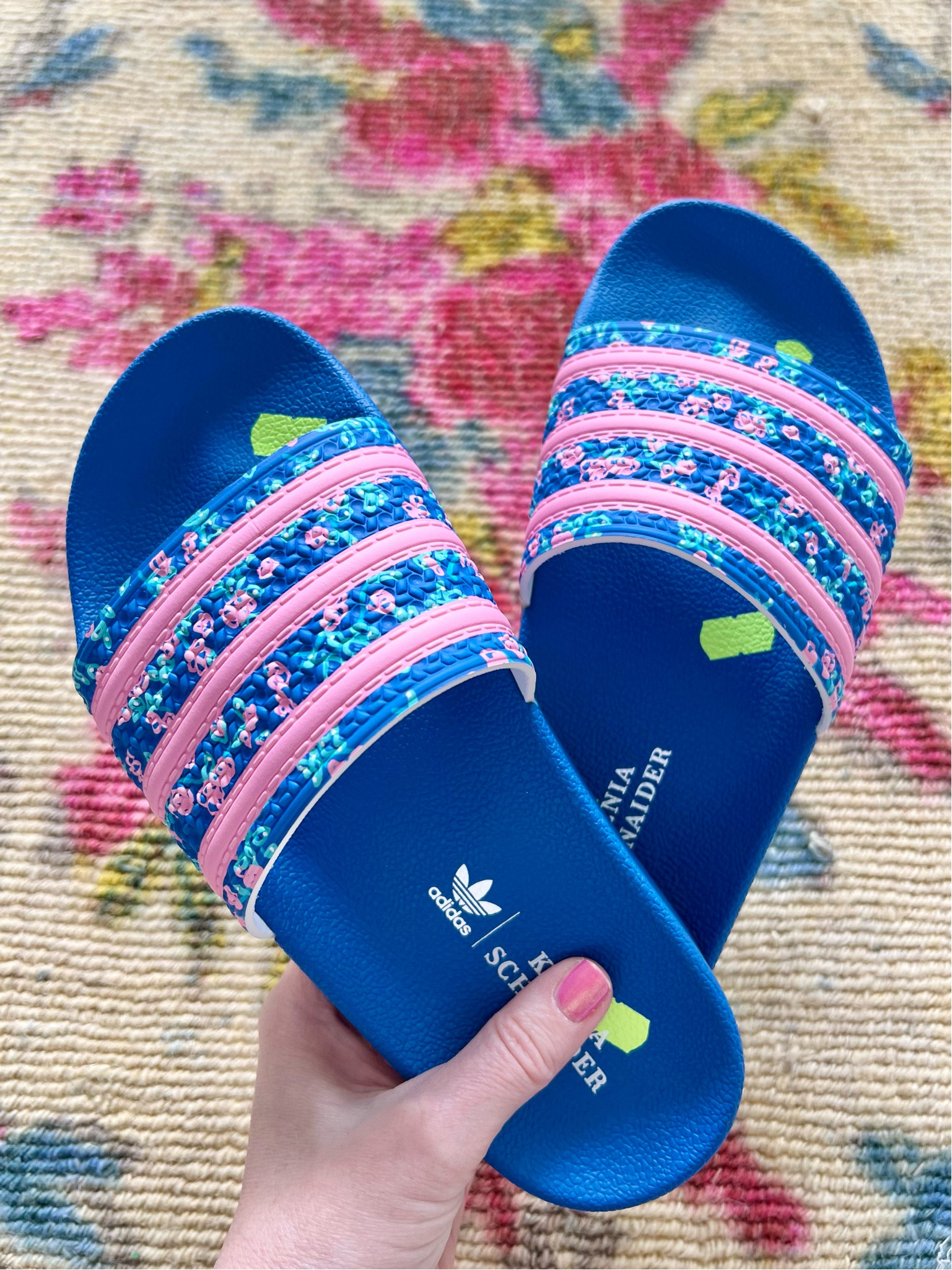Pink and blue Adidas slides!! These are so adorable and so comfortable. I’m normally a 7 and sized down to a 6.

#LTKshoecrush #LTKfindsunder50 #LTKstyletip