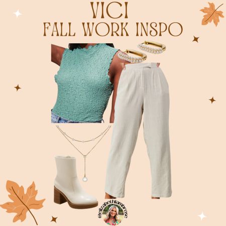 VICI is having a sale so I put together some cute fall work outfits! Some pieces you can style multiple ways which is more bang for your buck!! I love a good business pant that you can pair with multiple colors!! I always go with a good neutral!! 
You can use code SAVEBIG right now to get an extra 40% off their sale prices! Most of these are on sale so grab them while you can! 

#vici #fallsale #fall #recentorder #sweater #tanks #work #tops #workwear #bodysuit #sale #workoutfit #workfits #BusinessCasual #Business #busy #corporate 

#LTKworkwear #LTKfindsunder50 #LTKsalealert
