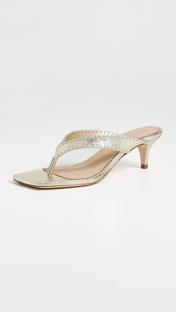 Frankie Metallic Kitten Heel Sandals | Shopbop