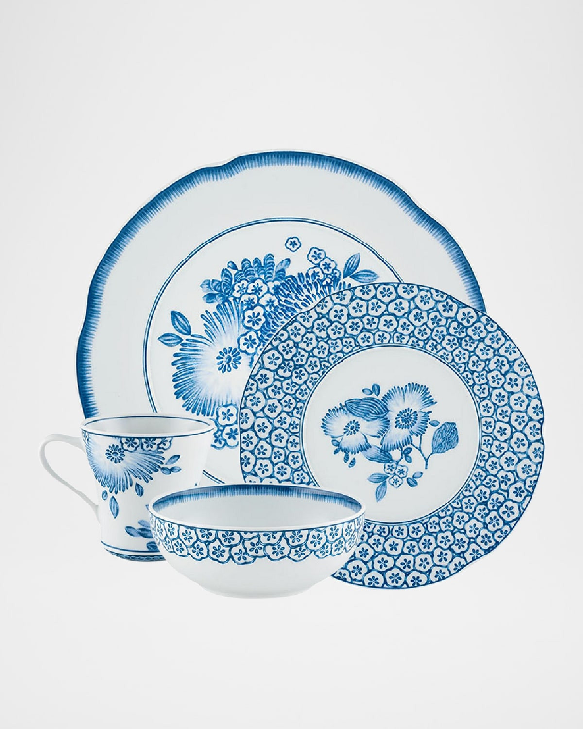 Coralina Blue 4-Piece Place Setting | Neiman Marcus