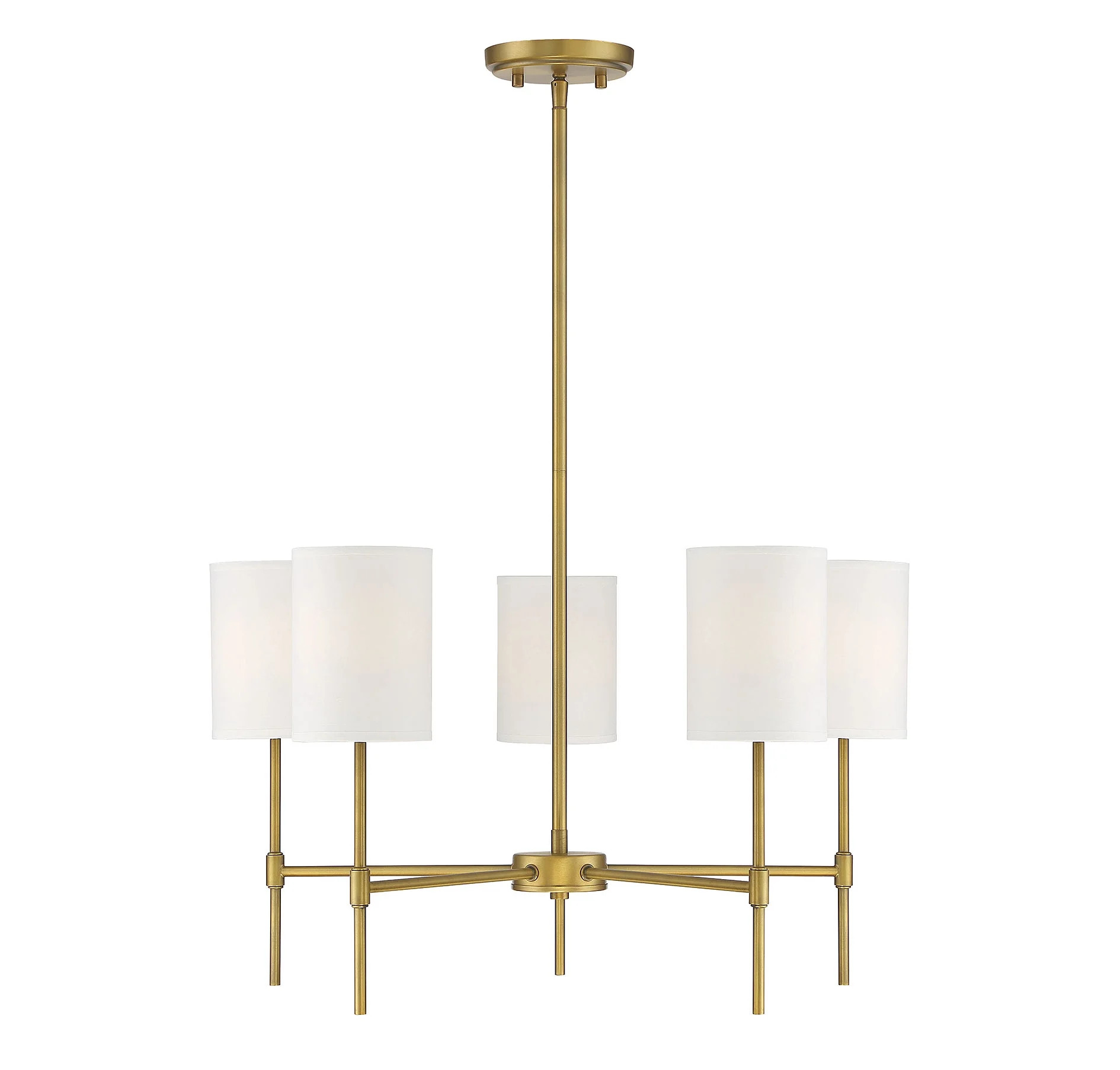 Trade Winds Lighting TW30072-NB Leslie 5 Light Chandelier in Natural Brass | Walmart (US)
