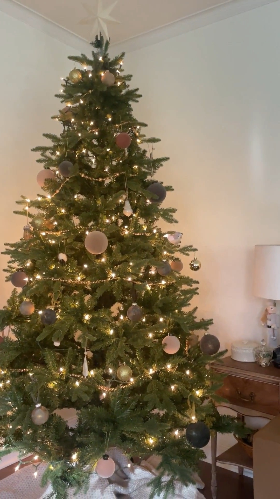 Beautiful Christmas tree decorations.  

Christmas star.  Christmas velvet bulb ornaments.  King of Christmas 8’ tree.  Christmas throw.  Christmas gold beads.  

#LTKHome #LTKHoliday #LTKSeasonal