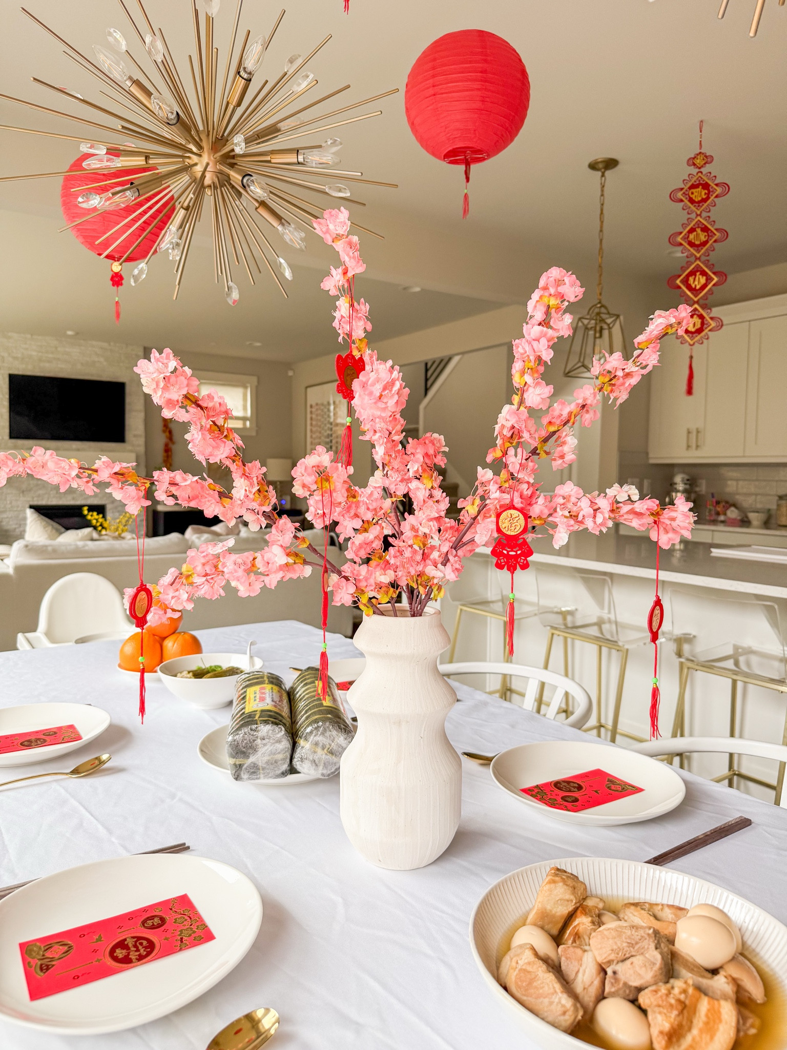 Lunar New Year Decor! 

Chinese lunar new year, Vietnamese Lunar New Year Decorations 2025, Tết, Artificial Flowers, Hanging Ornaments, Chinese Red Lanterns Oriental Hanging Lucky Paper Fans, red envelopes, rug, vase, cabinet credenza, double sided tape, command clips, kitchen decor, frame, year of the snake, dining room decor 

#LTKHome #LTKSeasonal #LTKFindsUnder100
