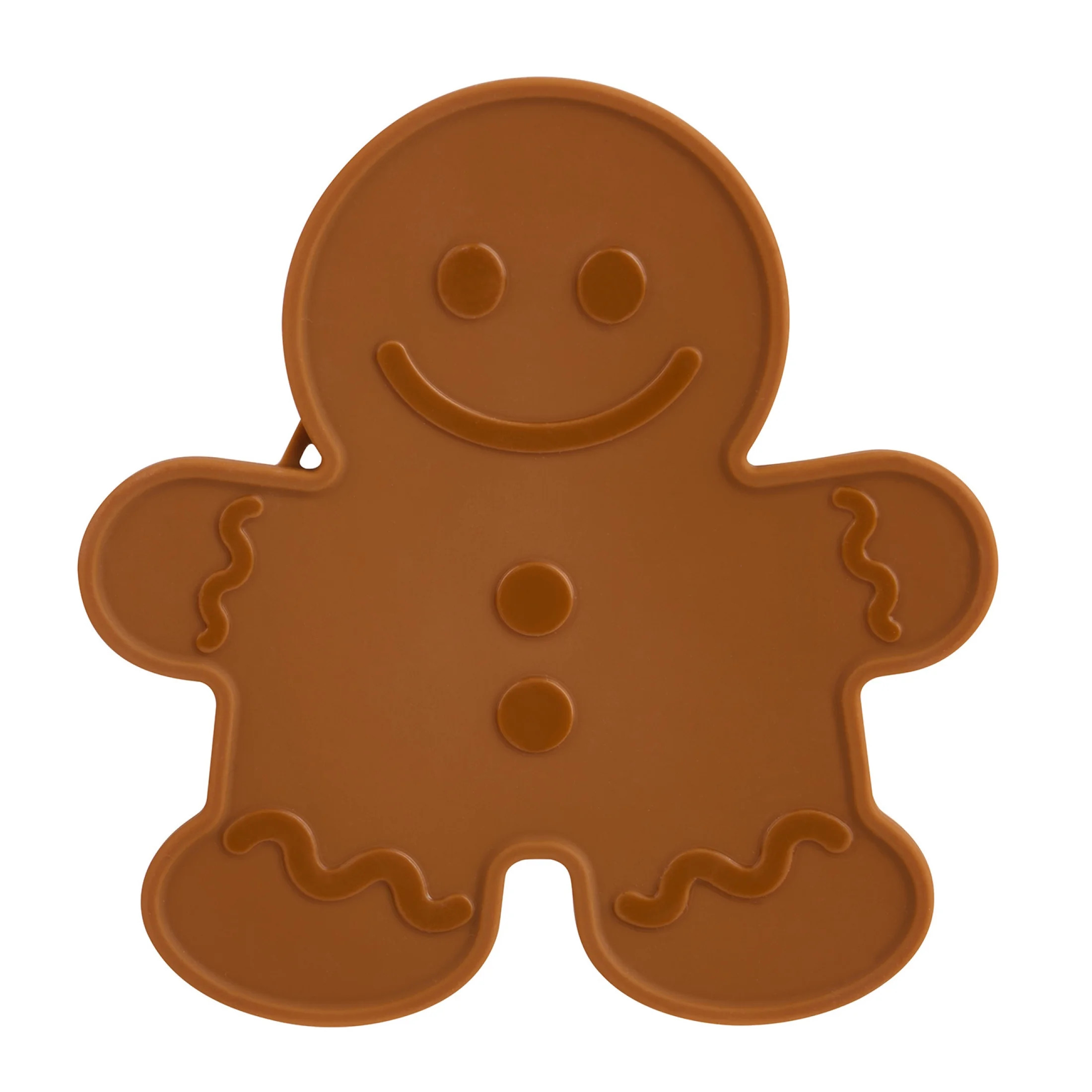 Holiday Time Silicone Kitchen Spoon Rest, Gingerbread Cookie Shaped, Brown - Walmart.com | Walmart (US)