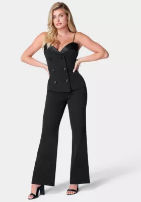 Bebe Bebe Women'S Belted Suitig Jumpsuit | Belk