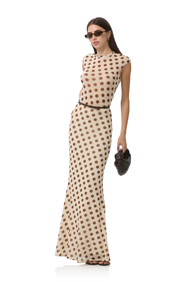 Nina Top - Gold Halo Dot | ShopAFRM