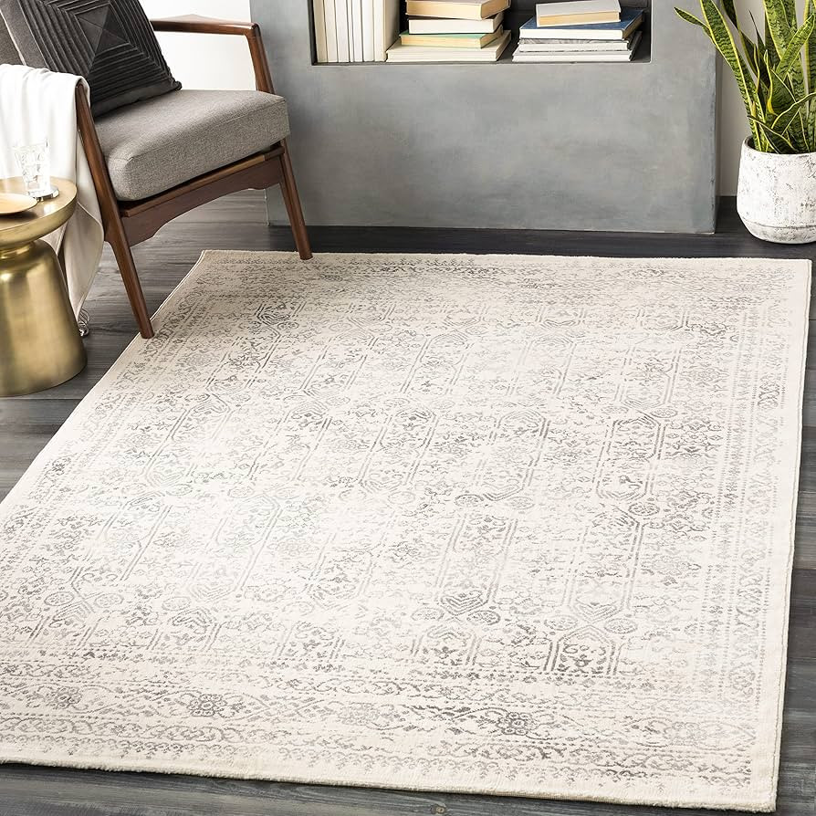 Artistic Weavers Klaudia Trellis Modern Area Rug,5'3" x 7'1",Light Grey | Amazon (US)