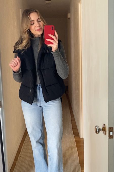 Super casual Sunday ootd! 
#puffer #vest #sweater #gray #jeans #wideleg #zara #newbalance #sneakers #amazonfinds #affordable #style #fashion #outfit #ideas #neutral #effortless #athleisure

#LTKSeasonal #LTKfindsunder100 #LTKstyletip