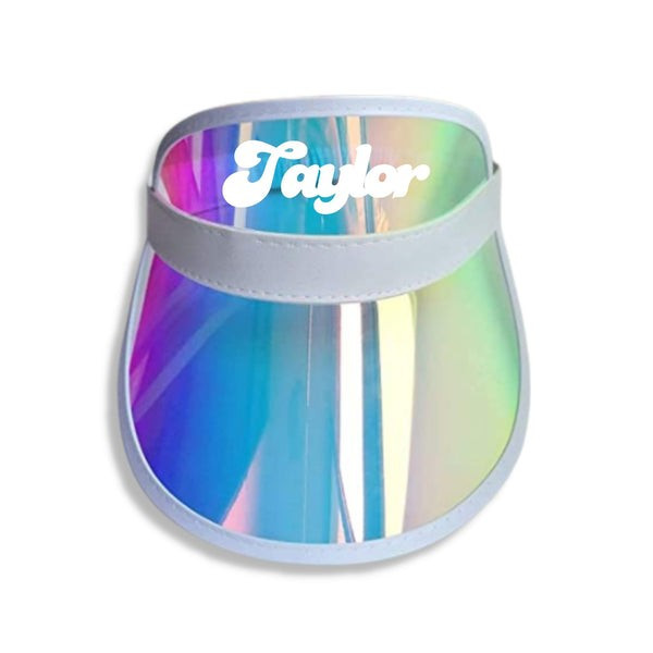 Custom Holographic Visor | Sprinkled With Pink
