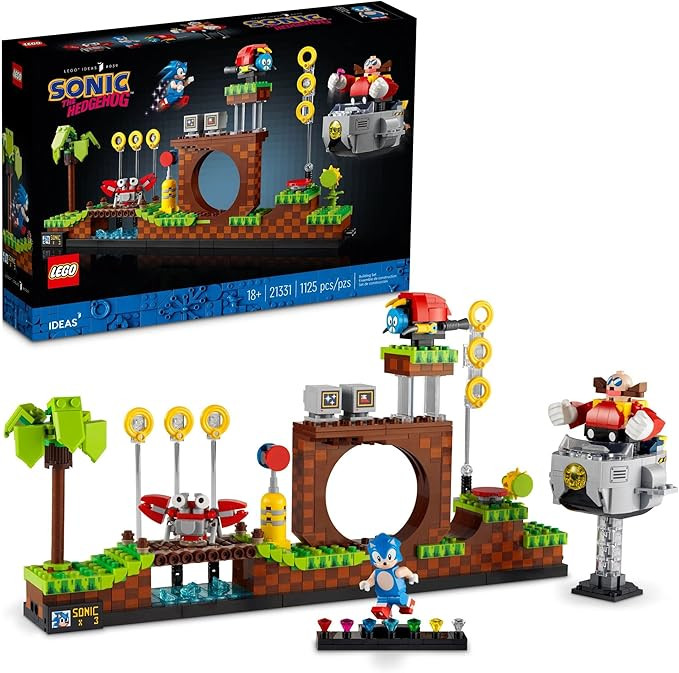 LEGO Ideas Sonic The Hedgehog – Green Hill Zone 21331 Building Set for Adults (1125 Pieces) | Amazon (US)