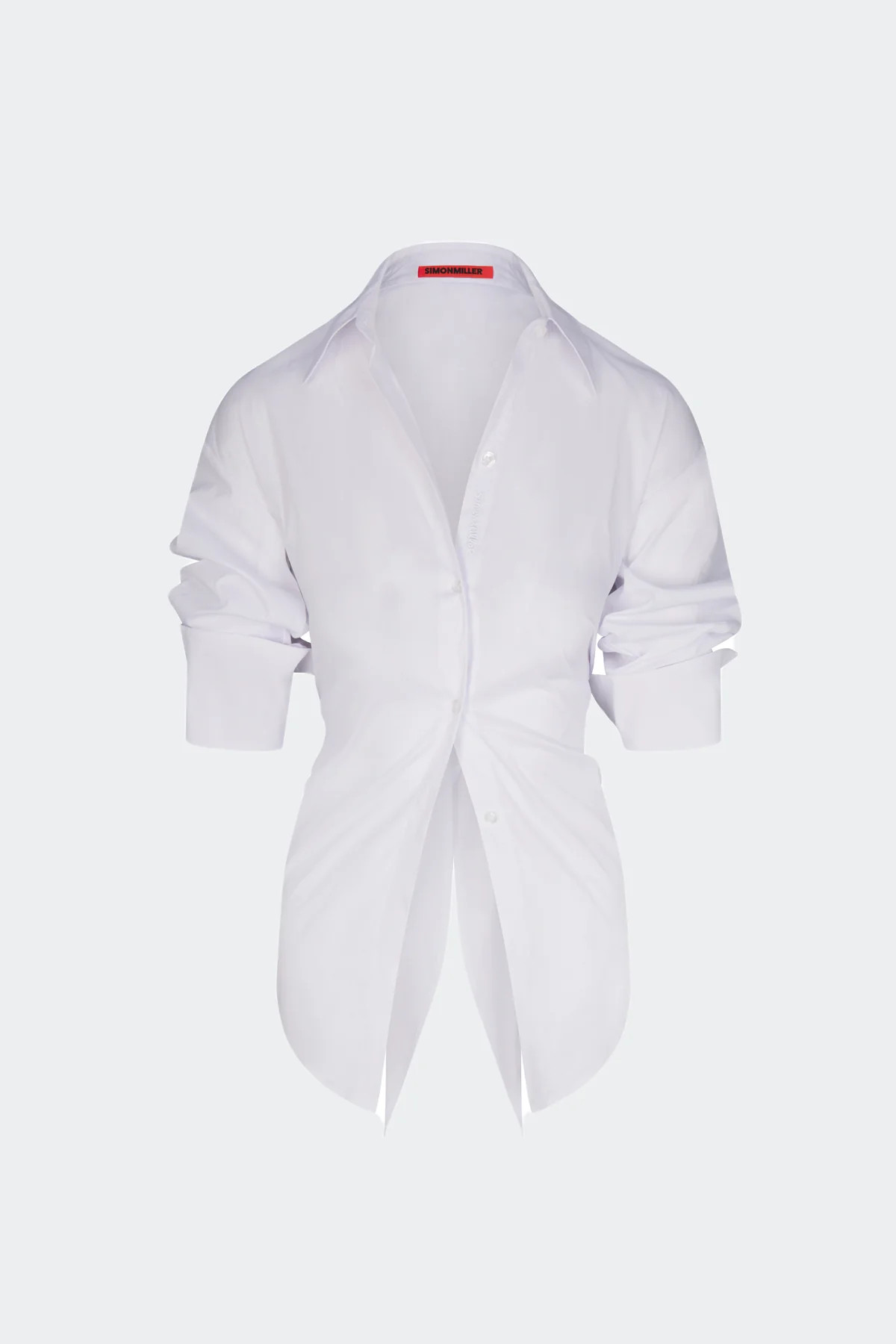 Loch
           Poplin Button Up In Macadamia | Simon Miller