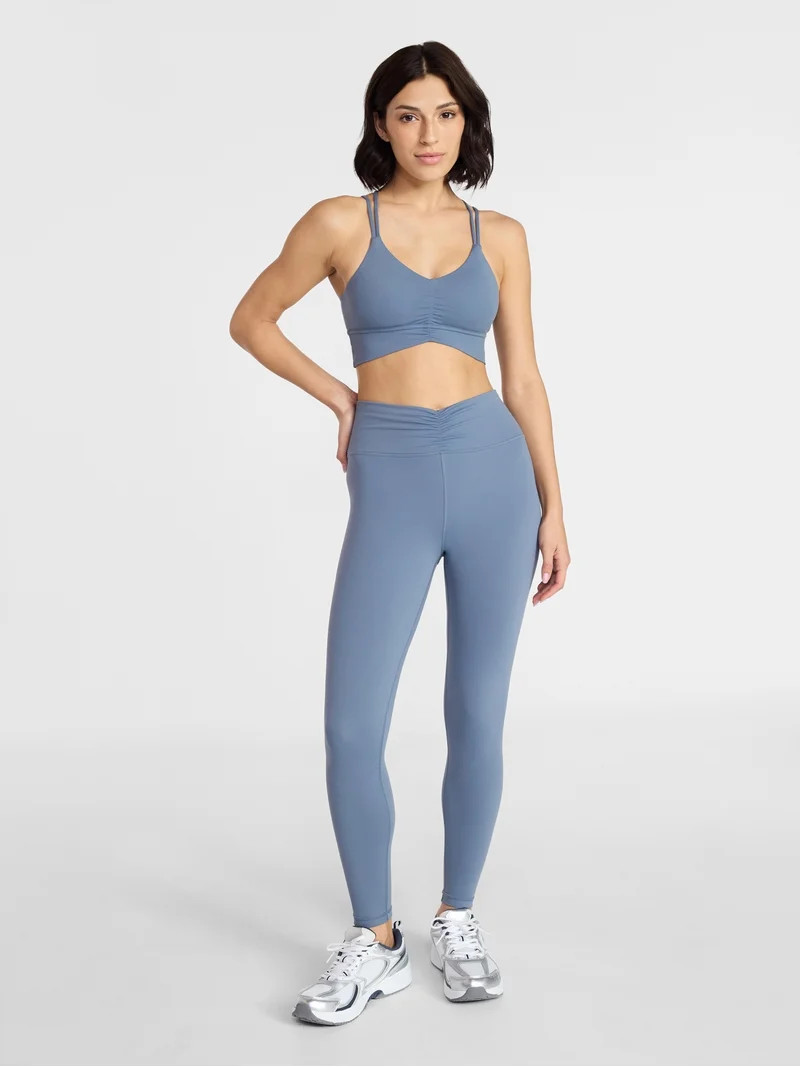 Avia Women's Cinched Front Sports Bra, Sizes XS - XXXL | Walmart (US)