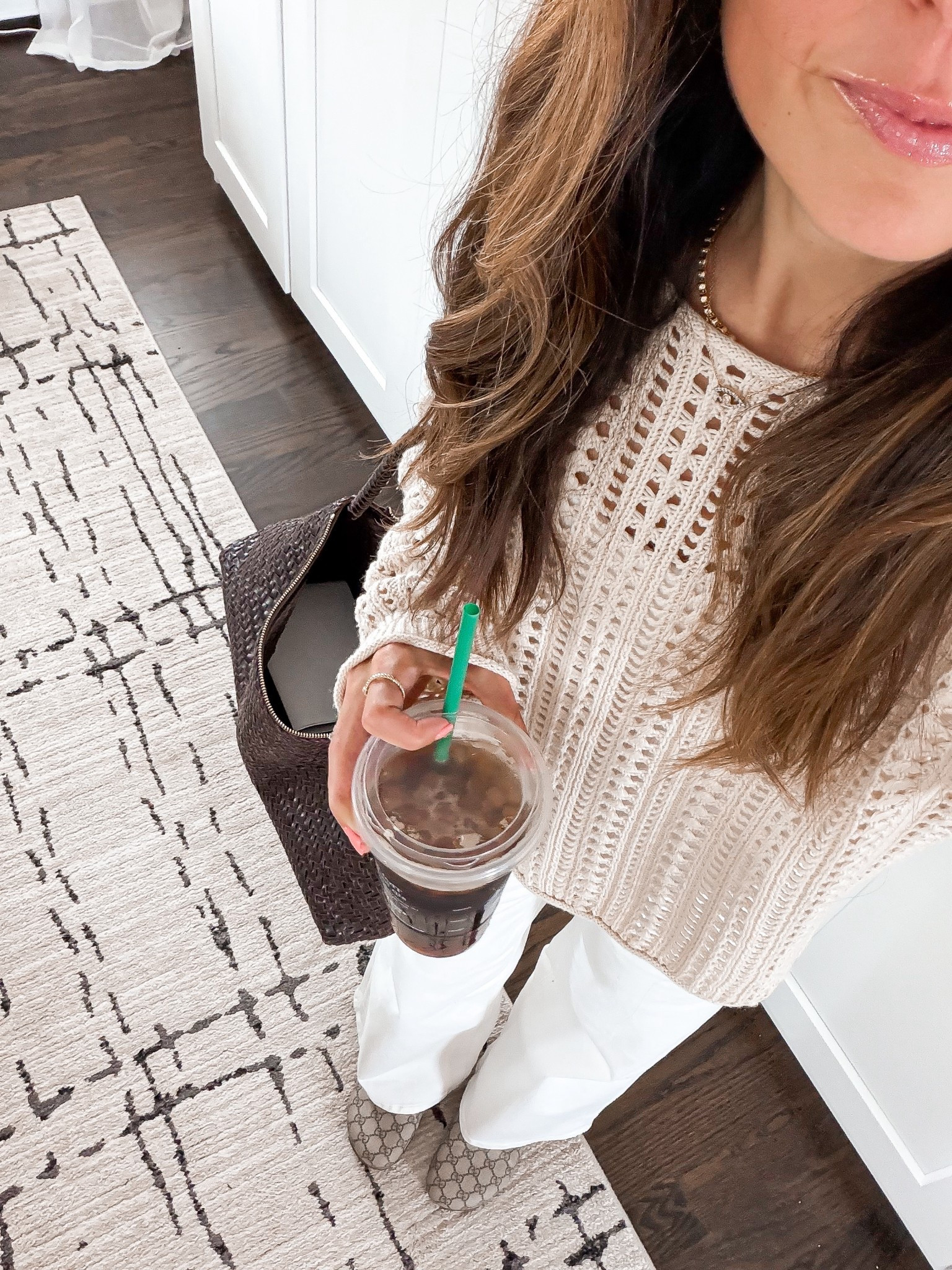 Neutrals are my go to wearing xs sweater and 0 short jeans 

#LTKOver40 #LTKootd #LTKmomlife