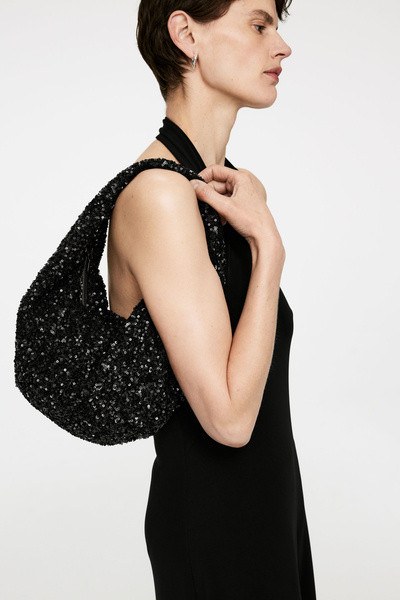 Tasche mit Pailletten – Schwarz – Women – ARKET AT | Arket EU
