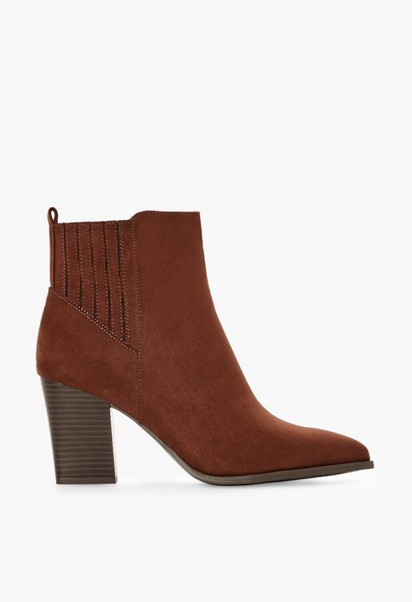 Ginnee Block Heeled Bootie | JustFab