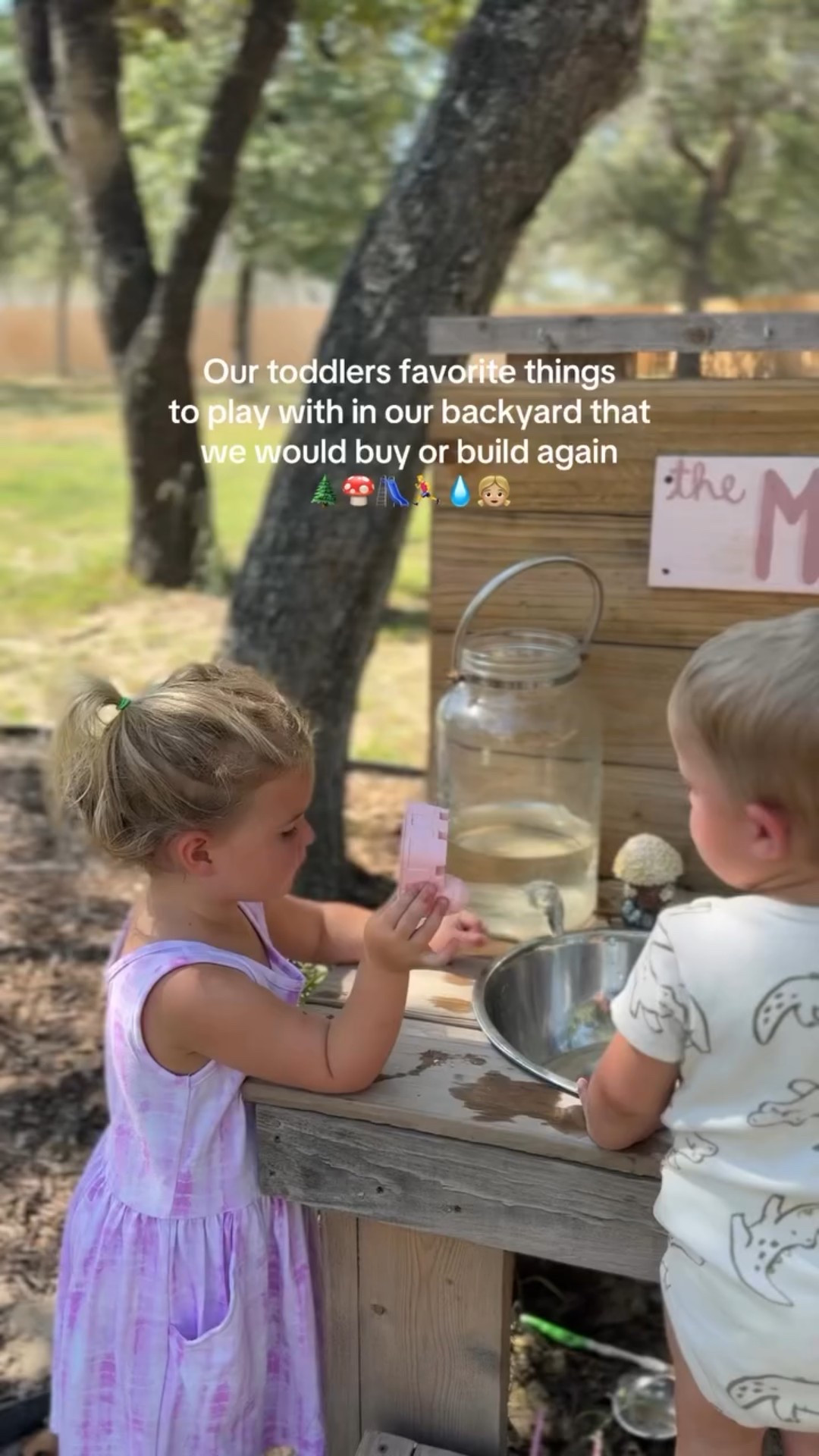Here’s your sign yo invest your time, energy & money into a backyard your kids will love! It’s very easy to do on a budget (& even easier to splurge on 😅) but we have no regrets because it keeps our two kids busy for HOURS everyday! #backyard #parenting #kidactivities #toddleractivity #sahm #1000hoursoutside