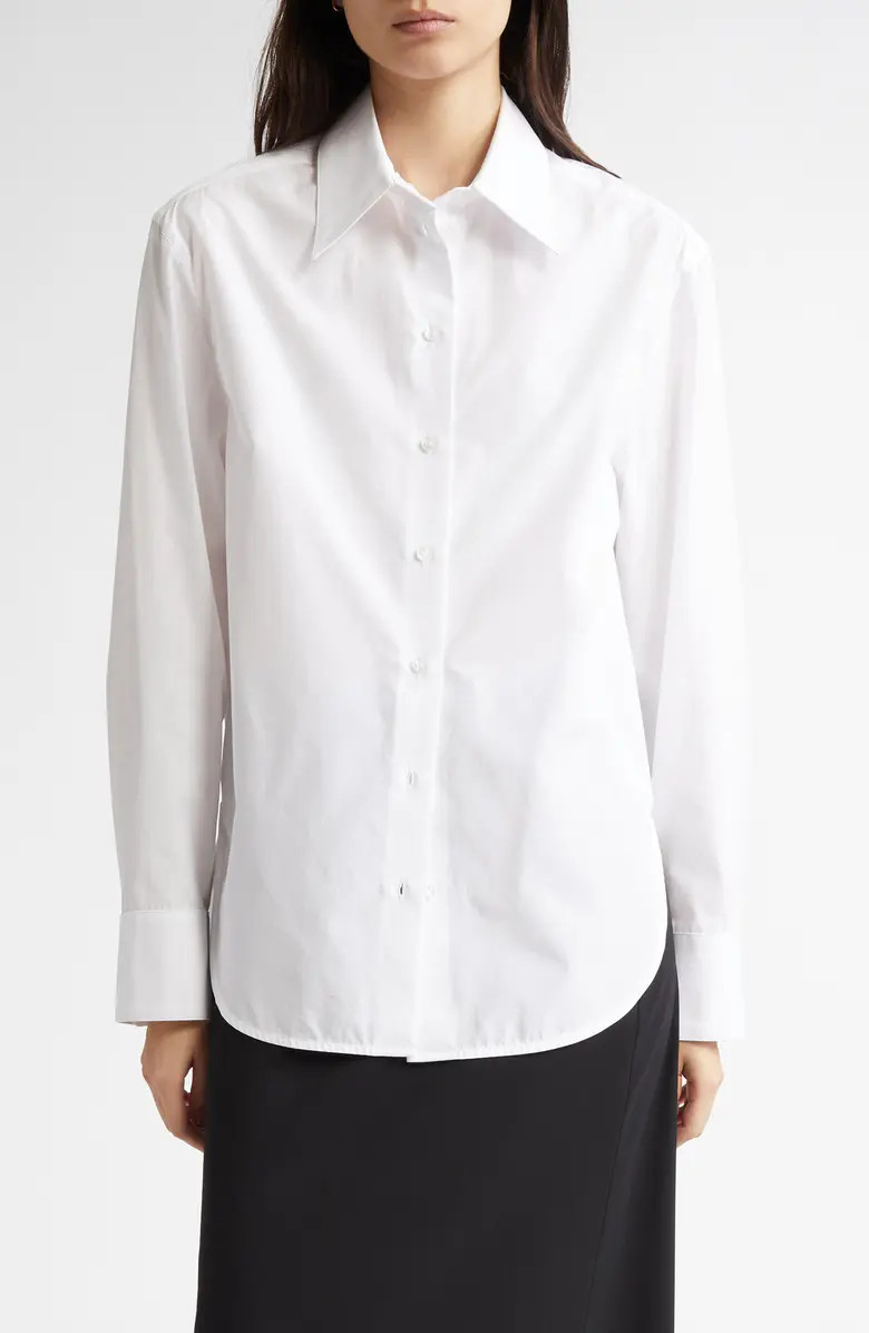 Alim Cotton Poplin Button-Up Shirt | Nordstrom