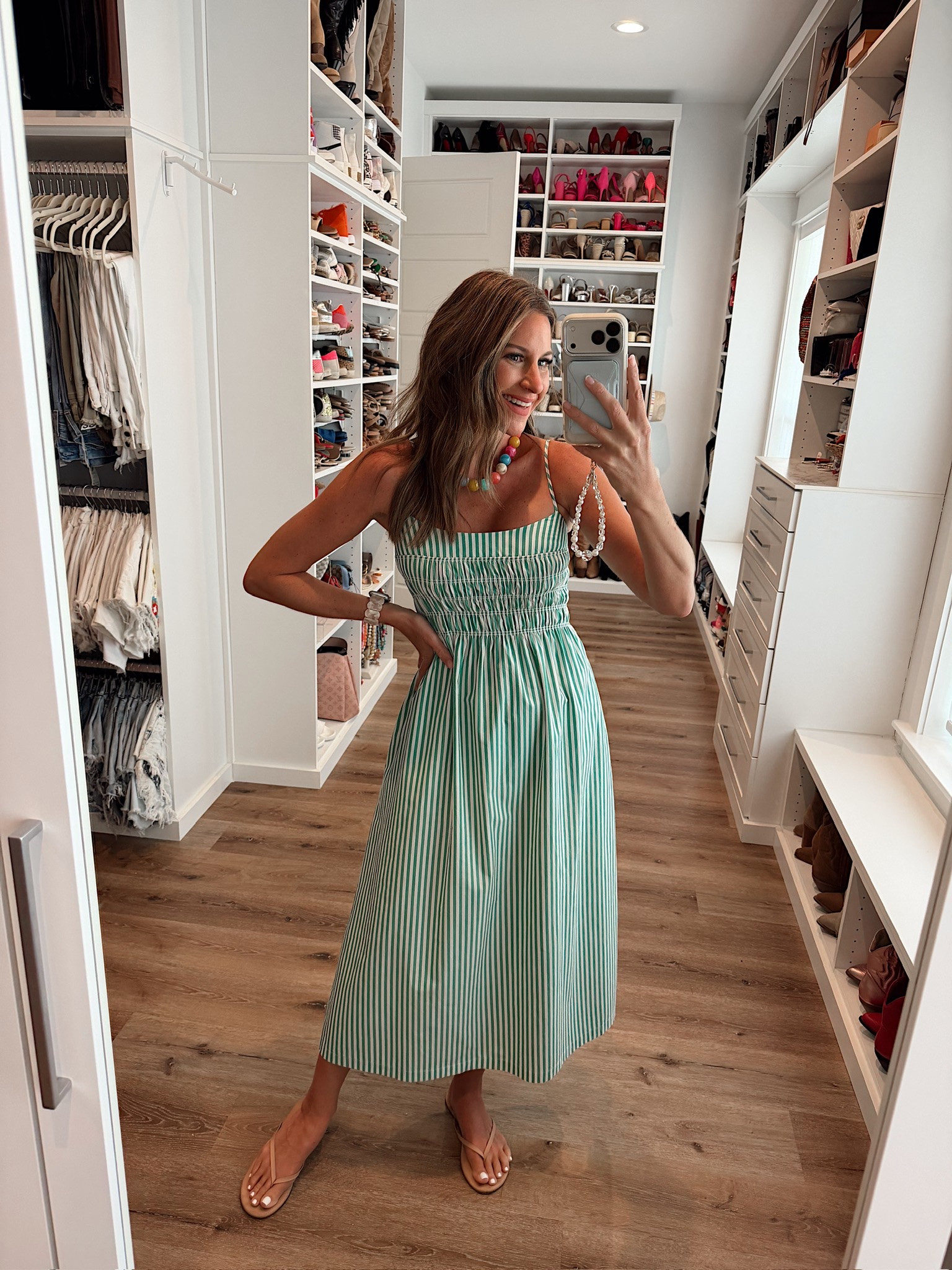 In a small dress, necklace, sandals and accessories- fits tts.

#LTKootd #LTKgrwm #LTKSeasonal