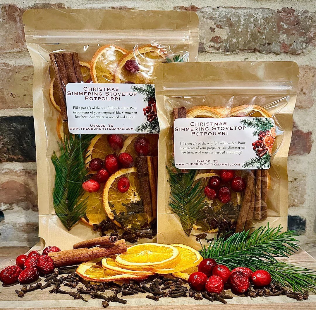 Fill your home with the cozy scents of the season with this Simmering Stovetop Potpourri by TheCrunchyTxMamas. Each handcrafted blend features cranberry, orange slices, cinnamon, cloves, and greenery—the perfect mix for creating that warm, nostalgic holiday aroma. 🎄✨ With a shelf life of up to a year, these make thoughtful Christmas or holiday gifts that can be ordered early and enjoyed all season long. You can even request an inclusive “Holiday Simmering” label for gifting versatility!

#HolidayPotpourri #ChristmasGiftIdeas #StovetopSimmer #CozyHome #NaturalScents #TheCrunchyTxMamas #EtsyFinds #HolidayHome #HandcraftedGifts

#LTKSeasonal #LTKHome #LTKFindsUnder50