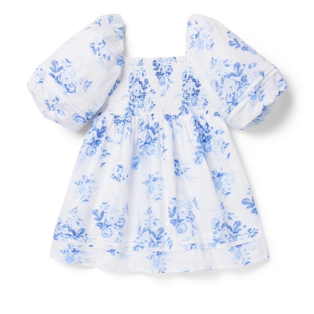 The Natalie Floral Smocked Bubble Sleeve Dress | Janie and Jack