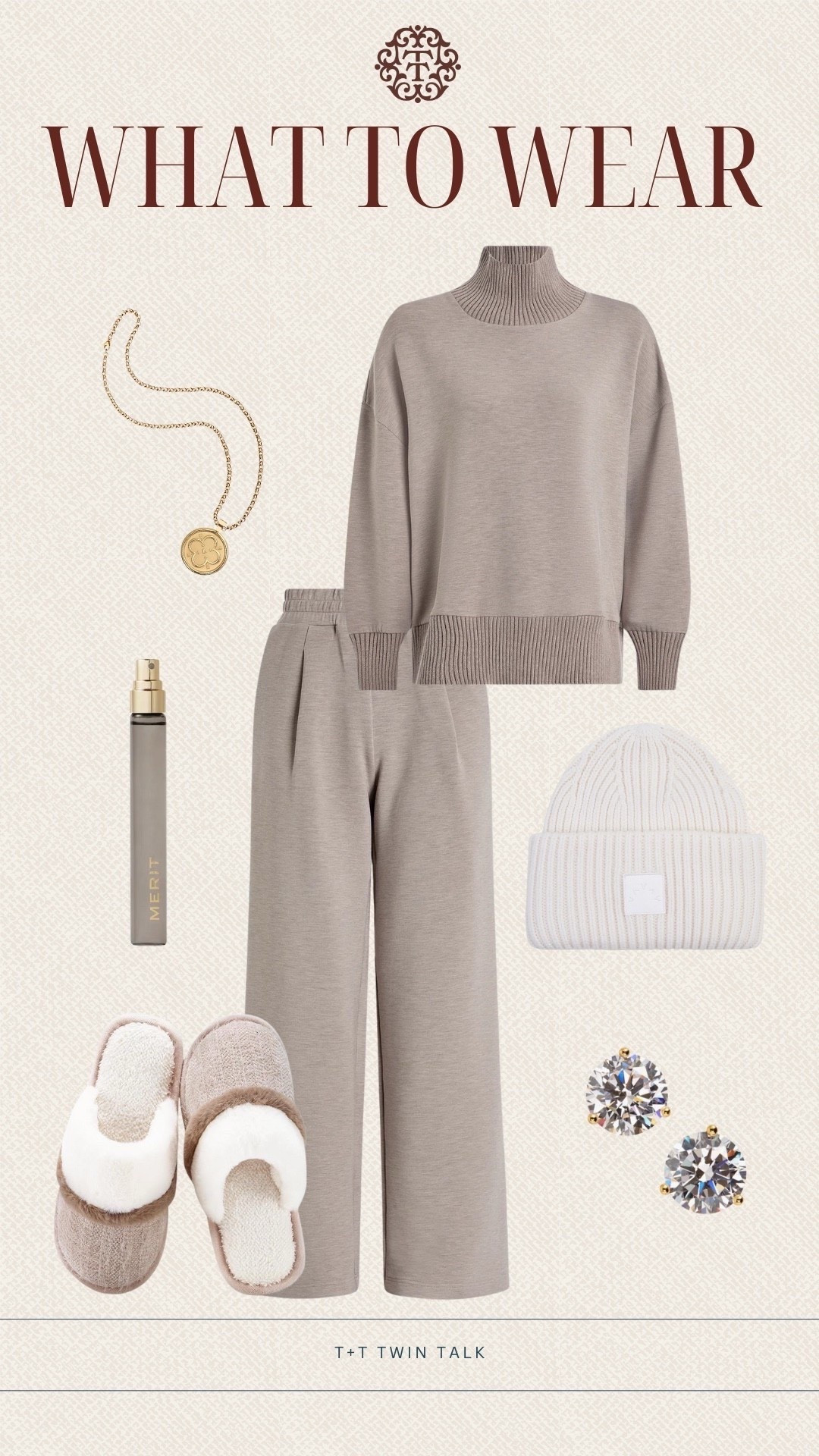 T+T, what to wear! This matching set from Varley is a must-have for lounging around the house. We would grab some comfy slippers, a beanie to stay warm, and simple jewelry to pull the look together. 

#LTKMidsize #LTKOver40 #LTKSeasonal