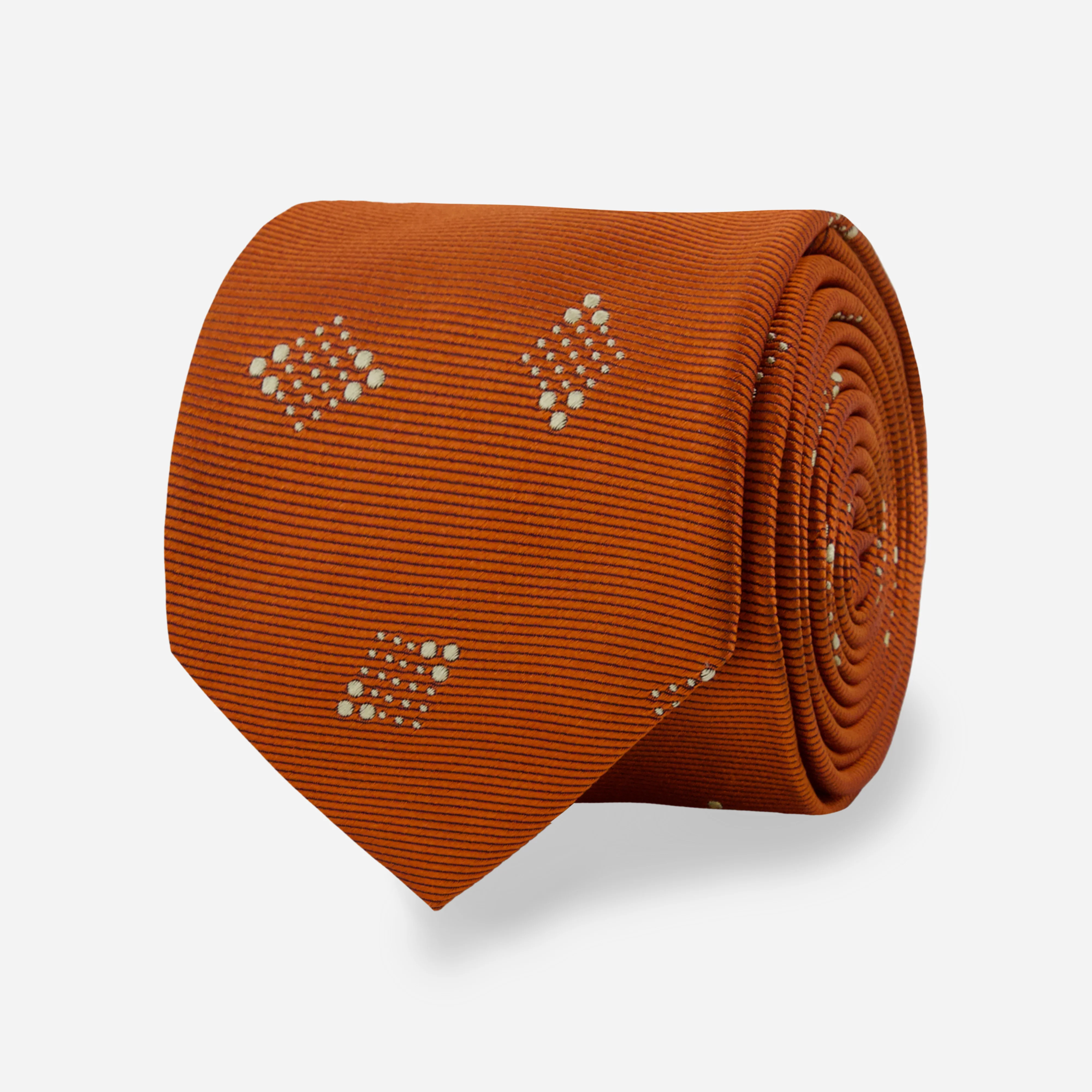 Acero Geo Persimmon Tie | Silk Ties | The Tie Bar | The Tie Bar