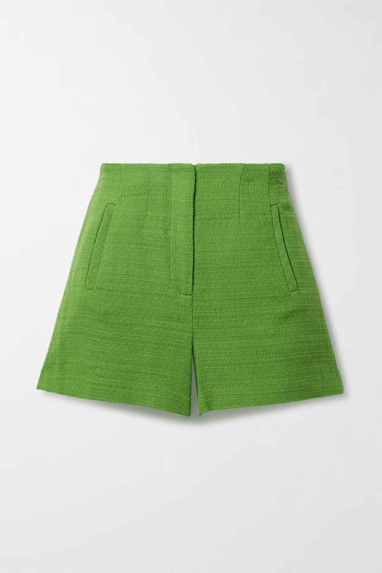 Veronica Beard - Jazmin Cotton-tweed Shorts - Green | NET-A-PORTER (US)