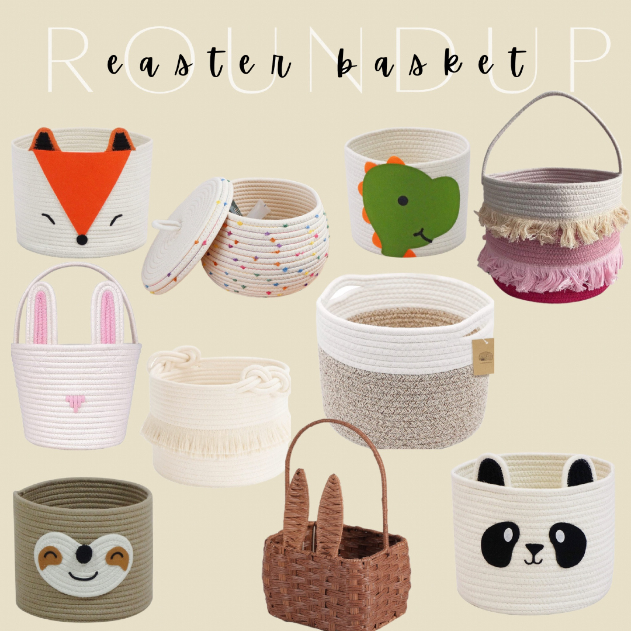 Easter basket roundup for all ages- everything from cute and fun to neutral that can be used after Easter too. 

#LTKkids #LTKfamily #LTKSeasonal
