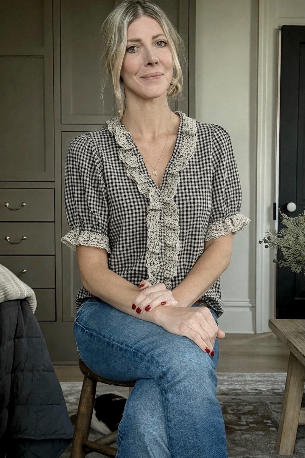 New top from Anthro. Gingham riffle soring top. Spring fashion must have. Everyday shirt 

#LTKActive #LTKWorkwear