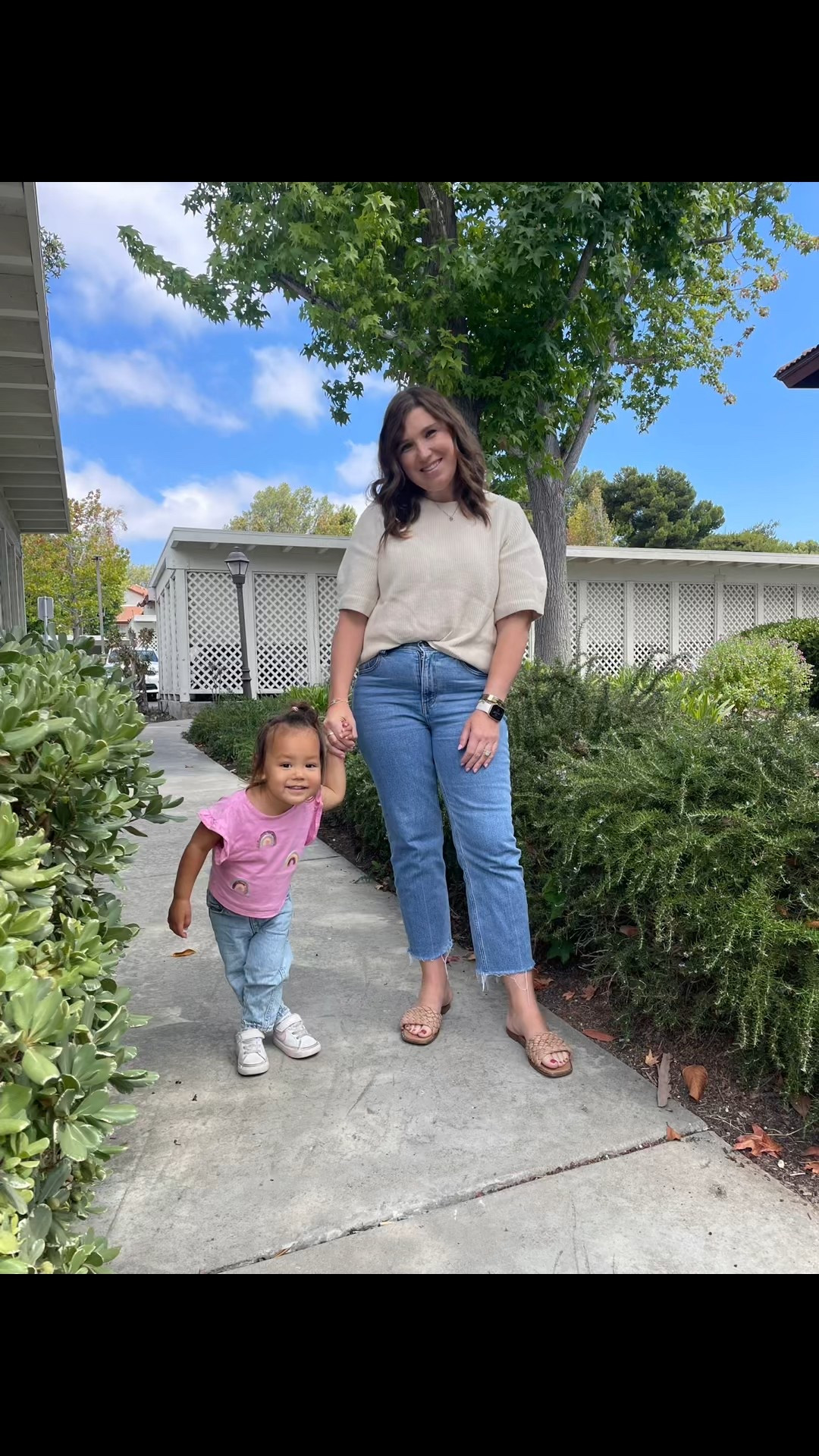 Sunday fit check with my little side kick. 🩷 @abercrombie @H&M #momblogger #basicoutfit #toddleroutfit #styletips #everydayfashion 

#LTKStyleTip #LTKFamily #LTKKids