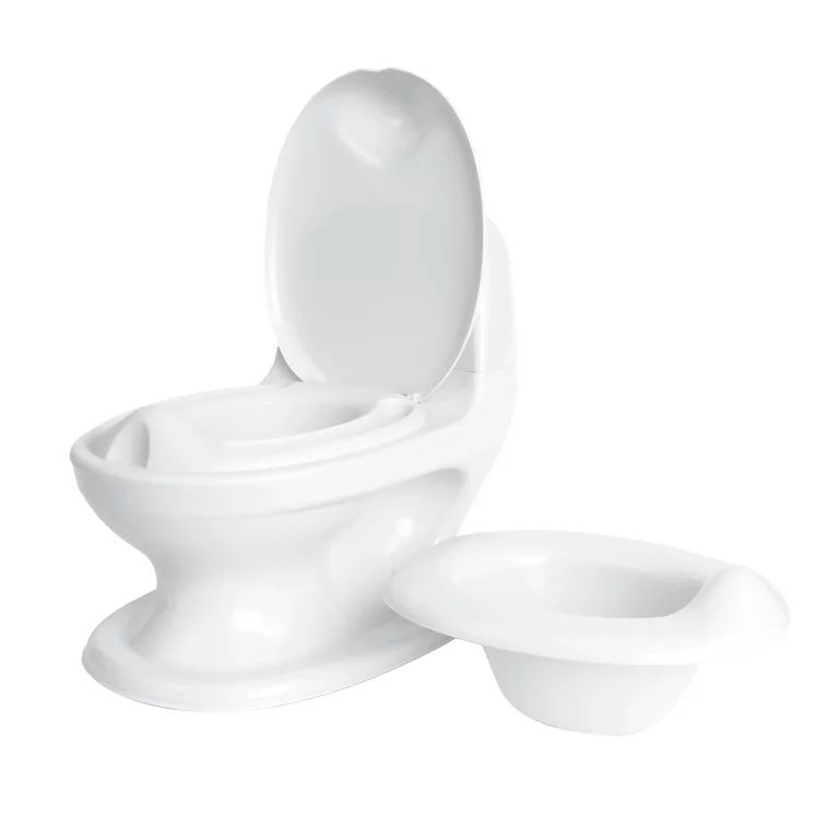 Nuby My Real Potty Training Toilet with Life-Like Flush Button and Sound, White | Walmart (US)
