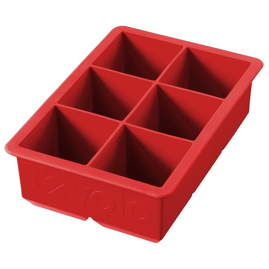 Tovolo, Large King Craft Ice Mold Freezer Tray of 2" Cubes, BPA-Free Silicone, Single, Candy Appl... | Amazon (US)