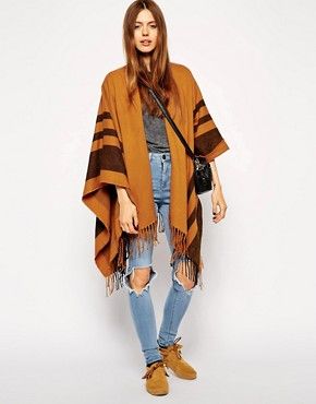 ASOS Stripe Blanket Cape | ASOS US