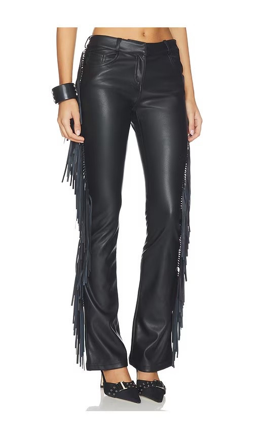 leather fringe pants, Coachella outfit inspo, fringe, leather, festival

#LTKuk #LTKpartywear #LTKspring