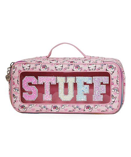 Cotton Candy 'Stuff' Bella Hearts Cosmetic Bag | Zulily