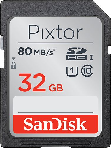 SanDisk - Pixtor 32GB SDHC UHS-I Memory Card | Best Buy U.S.