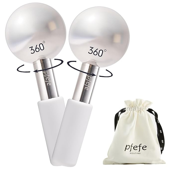 Pfefe 360 Rotating Ice Globes for Face & Eyes, Unbreakable Stainless Steel Cryo Sticks for Beauty... | Amazon (US)